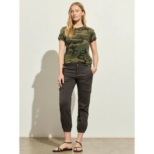 Sanctuary | Rebel Crop Stretch Cotton Cargo Pants in Obsidian CP0694NTO Size 29